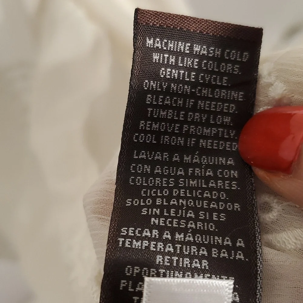Open Front Kimono Cover-Up - Off White/Ivory - Embroidered - OSFM